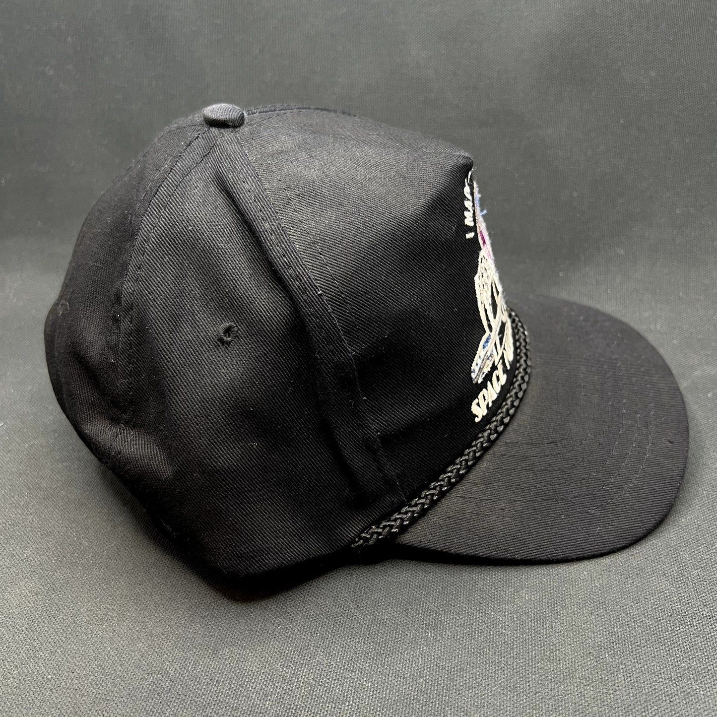 Vintage 90s Seattle Space Needle Snapback Hat Headliners Black USA Travel