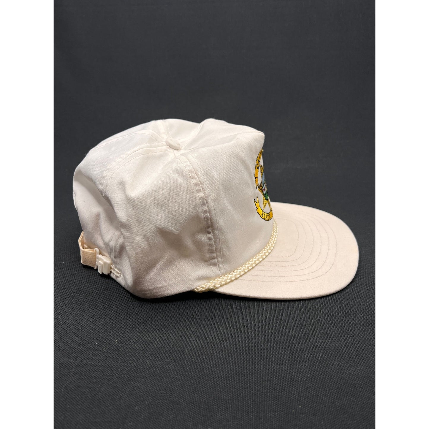 Vintage 90s California State Parole Rope Hat Otto – White Snapback
