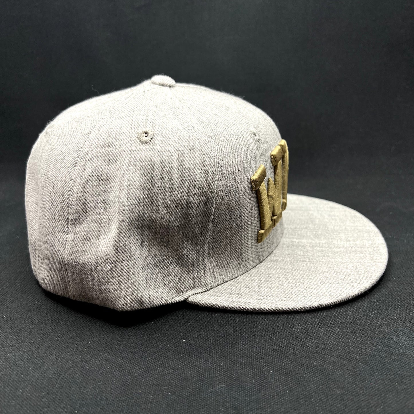 Western Michigan University WMU Snapback Hat Gray Gold W Republic Cap