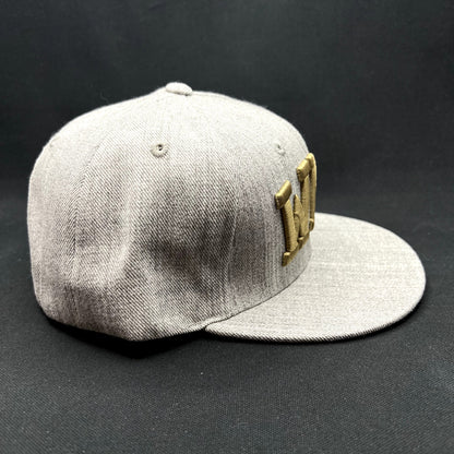 Western Michigan University WMU Snapback Hat Gray Gold W Republic Cap