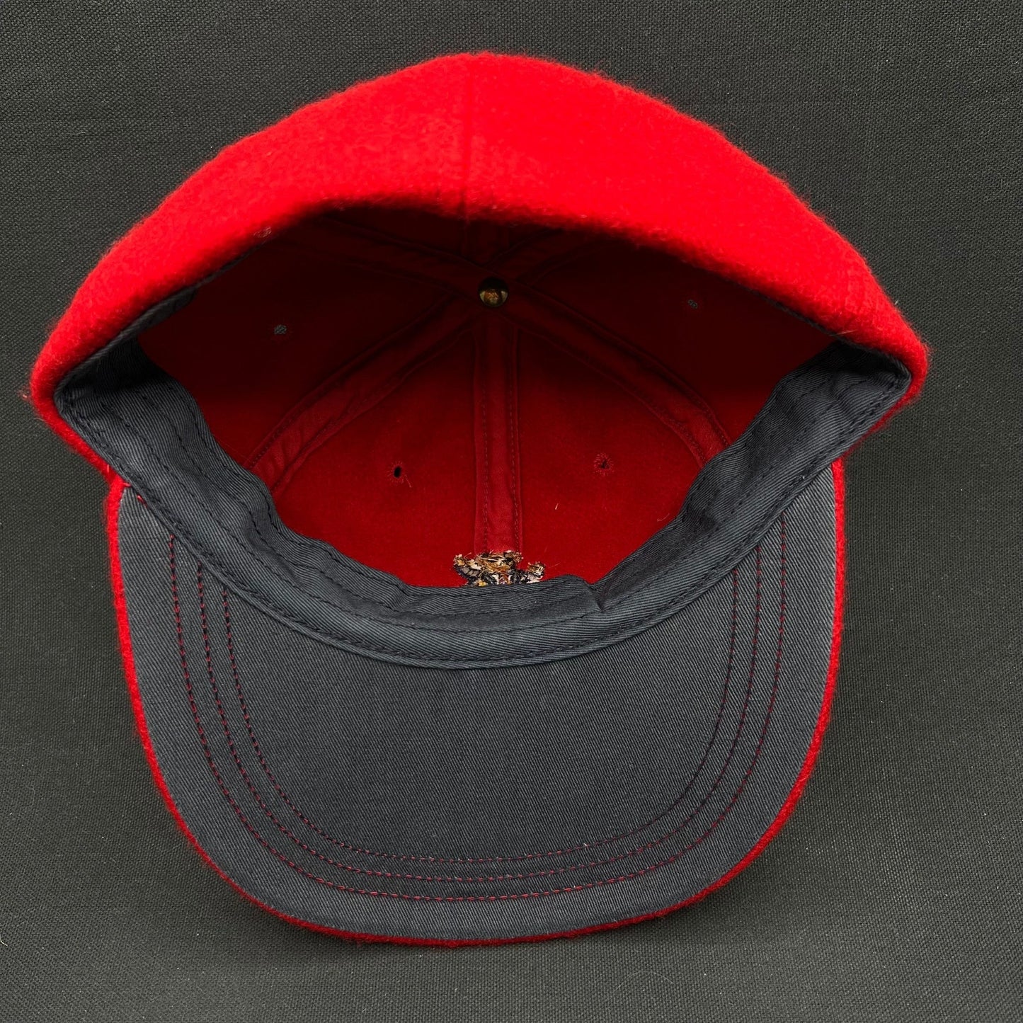 Vintage Polo Ralph Lauren Bear Wool Hat Red RL93 Teddy Cap USA Small