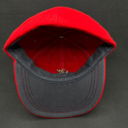 Vintage Polo Ralph Lauren Bear Wool Hat Red RL93 Teddy Cap USA Small