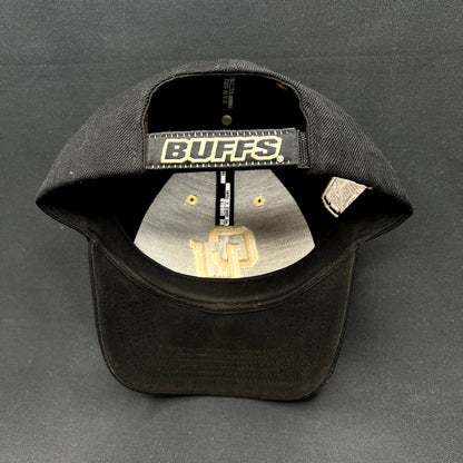 Colorado Buffaloes CU Black Gold Strapback Hat Top of the World Adjustable Cap
