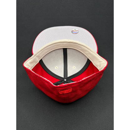 7 3/8 Fear of God Essentials x New Era 59FIFTY Fitted Hat Red White Wool