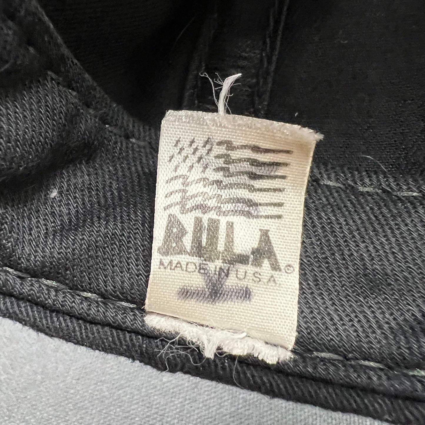 Vintage USA Ski Team BULA Snapback Hat Made in USA Black AHA 90s