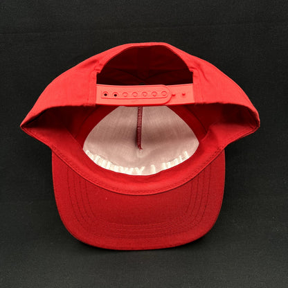 Retro Hollywood Snapback Hat Red White Yupoong Classic