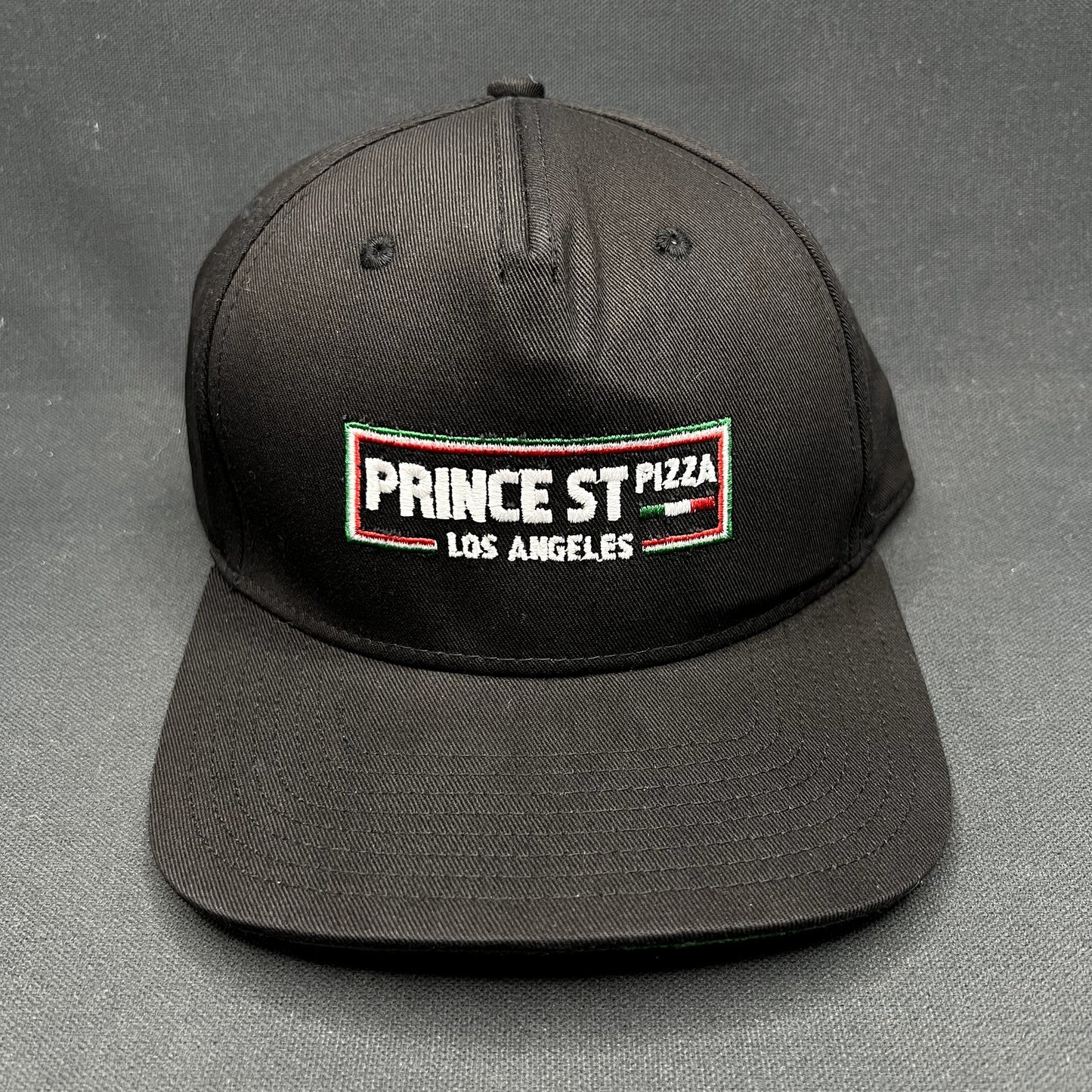 Prince St Pizza Los Angeles Snapback Hat Cobra Cap Black