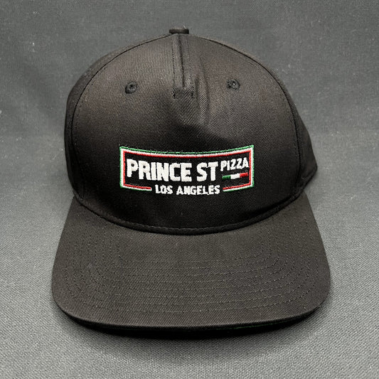 Prince St Pizza Los Angeles Snapback Hat Cobra Cap Black