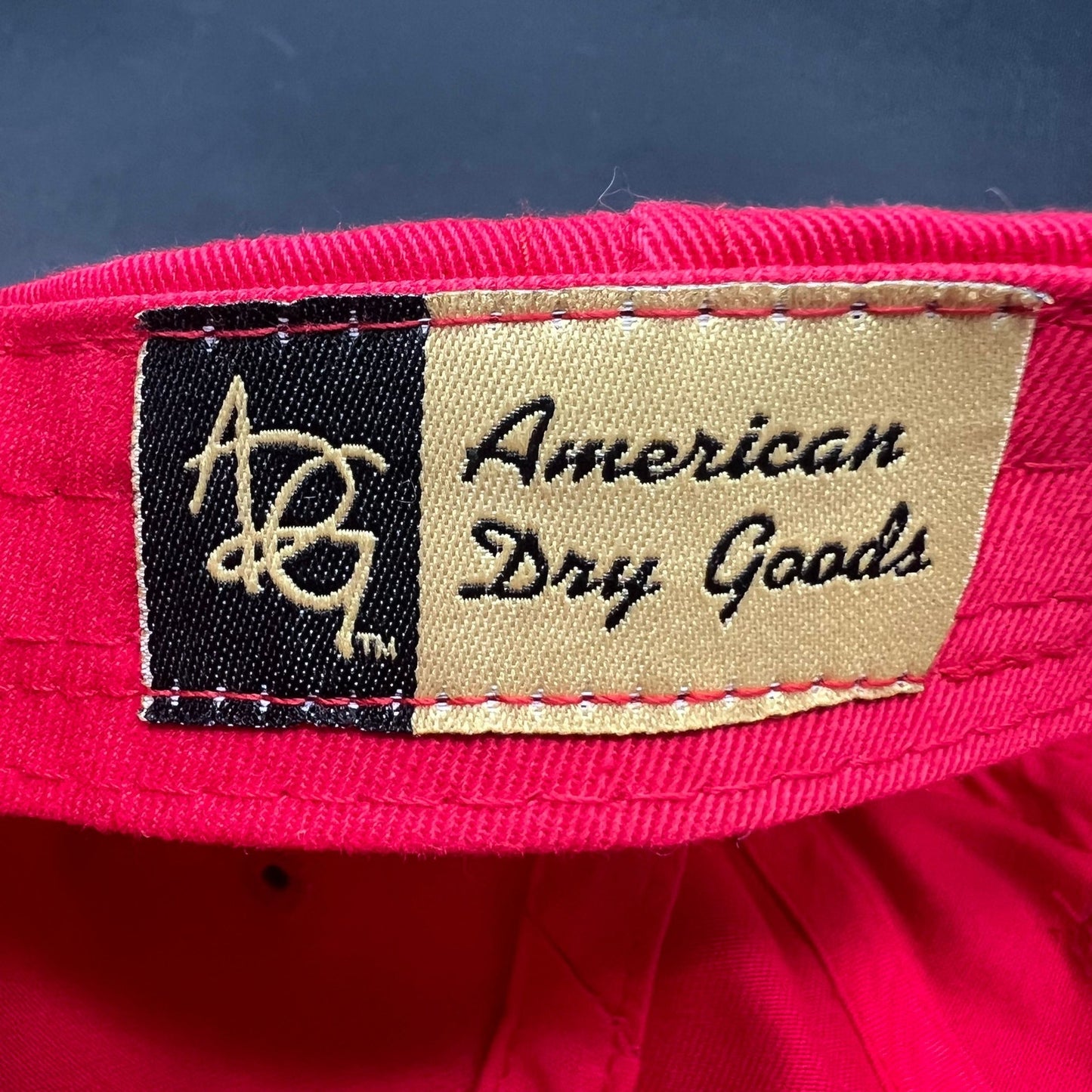 Trashmasters Aspen Golf Strapback Hat Red Vintage Style Promo Cap