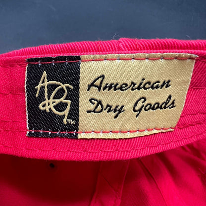 Trashmasters Aspen Golf Strapback Hat Red Vintage Style Promo Cap