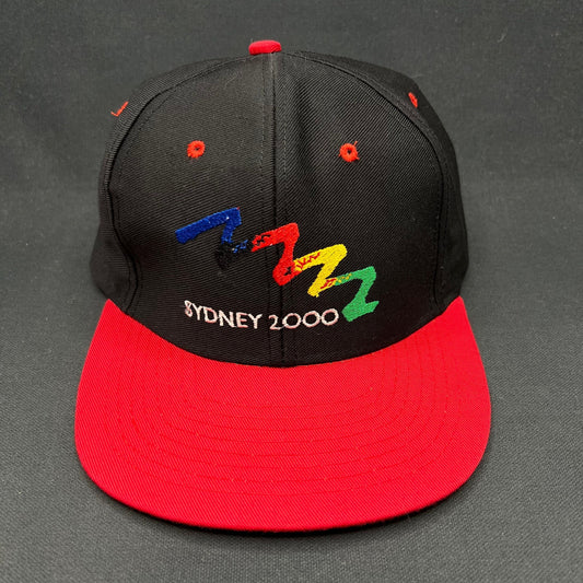 Vintage Sydney 2000 Olympics Snapback Hat Y2K Color Block Cap