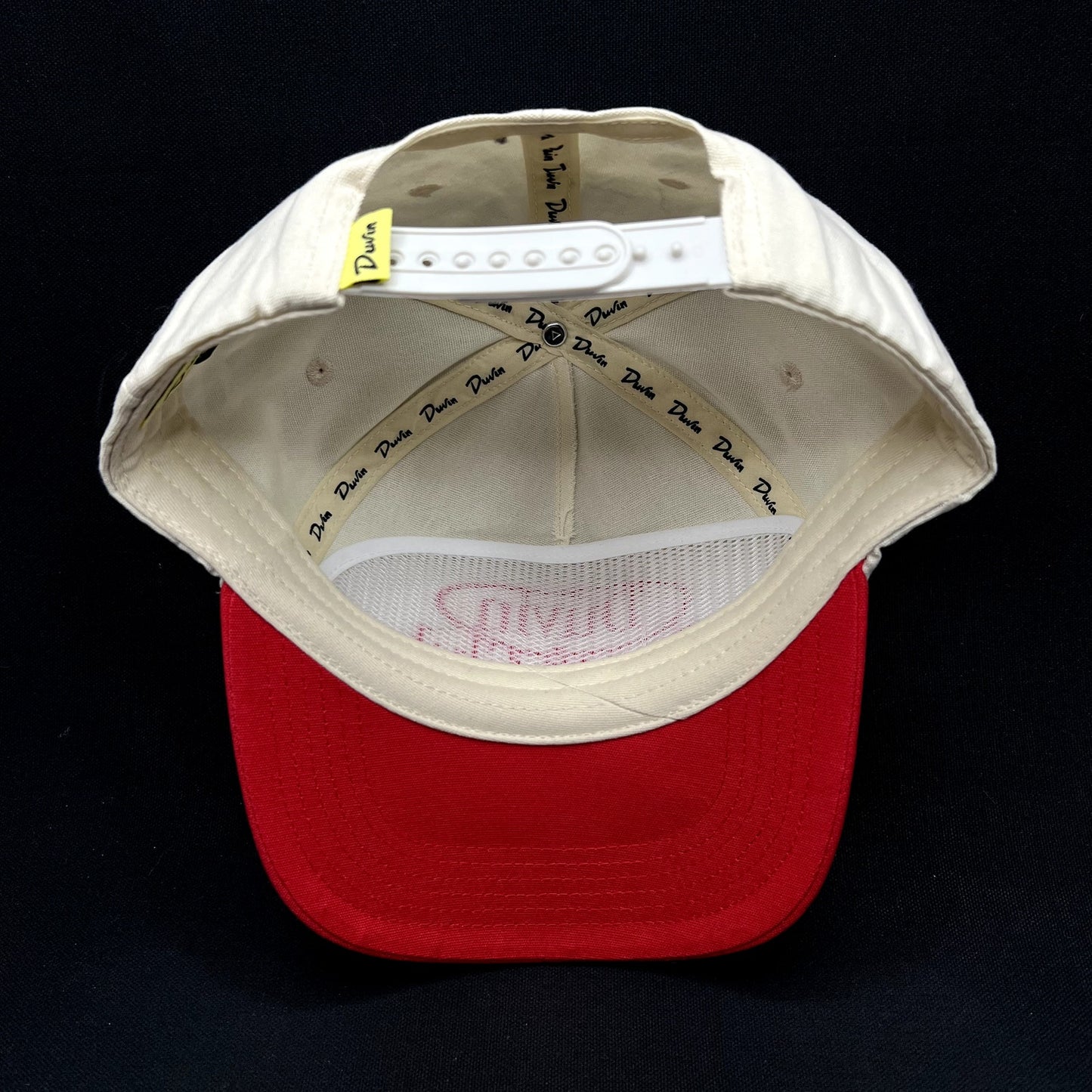 Duvin Beach Club Snapback Hat Red White Surf Skate Cap