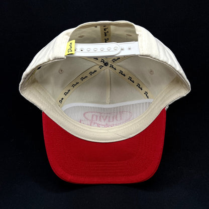 Duvin Beach Club Snapback Hat Red White Surf Skate Cap