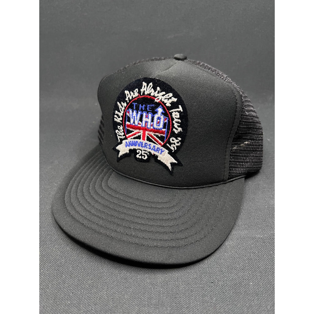 Vintage 1989 The Who 25th Anniversary Tour Hat The Kids Are Alright Trucker Cap