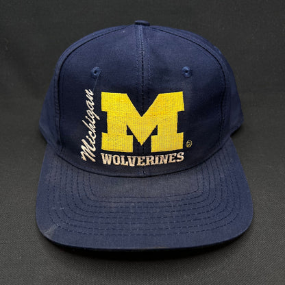 Vintage Michigan Wolverines Front Row NCAA Snapback Hat