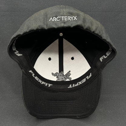 Arc’teryx Flexfit Hat Black Bird Logo Cap Outdoor Hiking OSFA