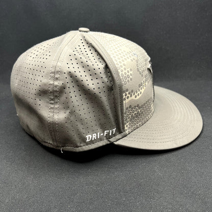 Nike Mike Trout Lunar Vapor Fitted Hat 7 1/4 Gray Camo Dri-FIT Baseball Cap