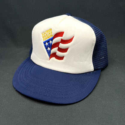 Vintage U.S. Feed Grains Council Mesh Snapback Trucker Hat USA