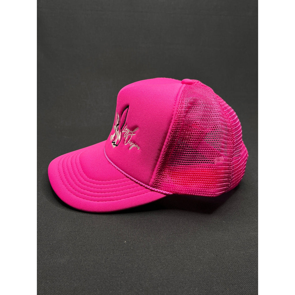 Pink LA Playboy Bunny Trucker Hat – Nissun Cap Mesh Snapback