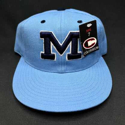 Vintage Michigan Wolverines Colosseum Fitted Hat Size 7 Blue NCAA