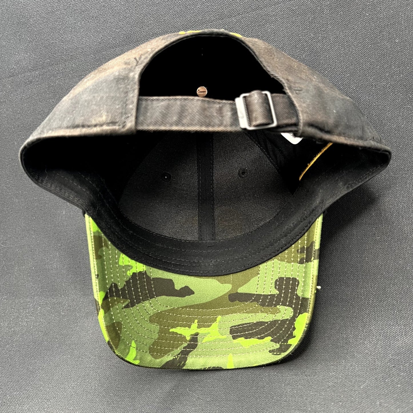 Nike Iowa Hawkeyes Camo Bill Strapback Hat Legacy91 Black