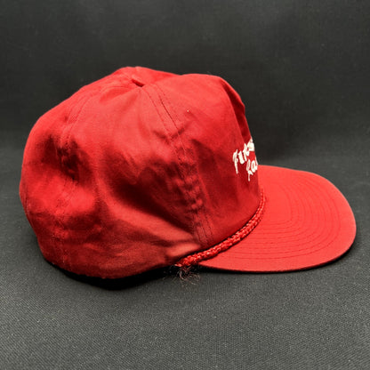 Vintage Firestone Racing Rope Snapback Hat Red IndyCar NASCAR Cap