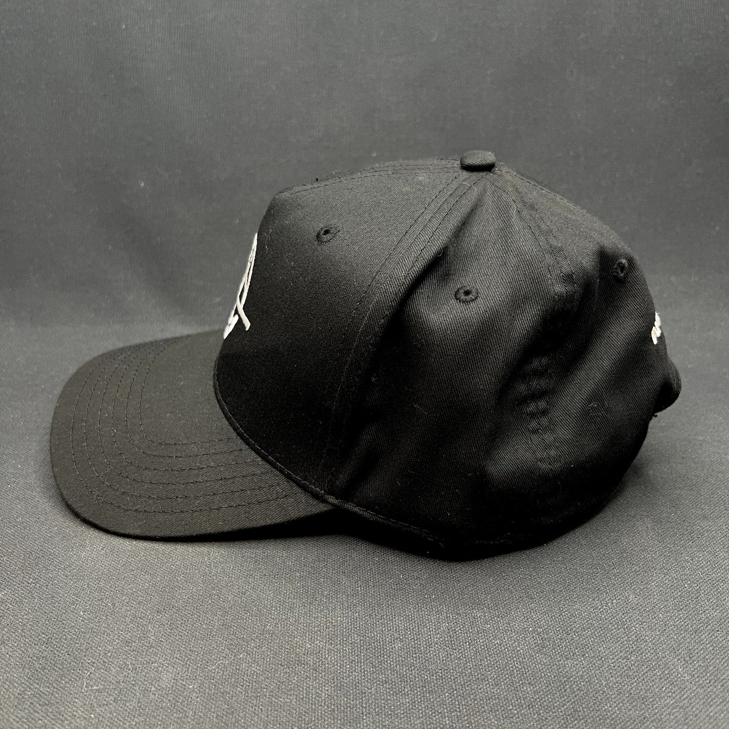American Football Globe Logo Snapback Hat Black Adjustable Cap