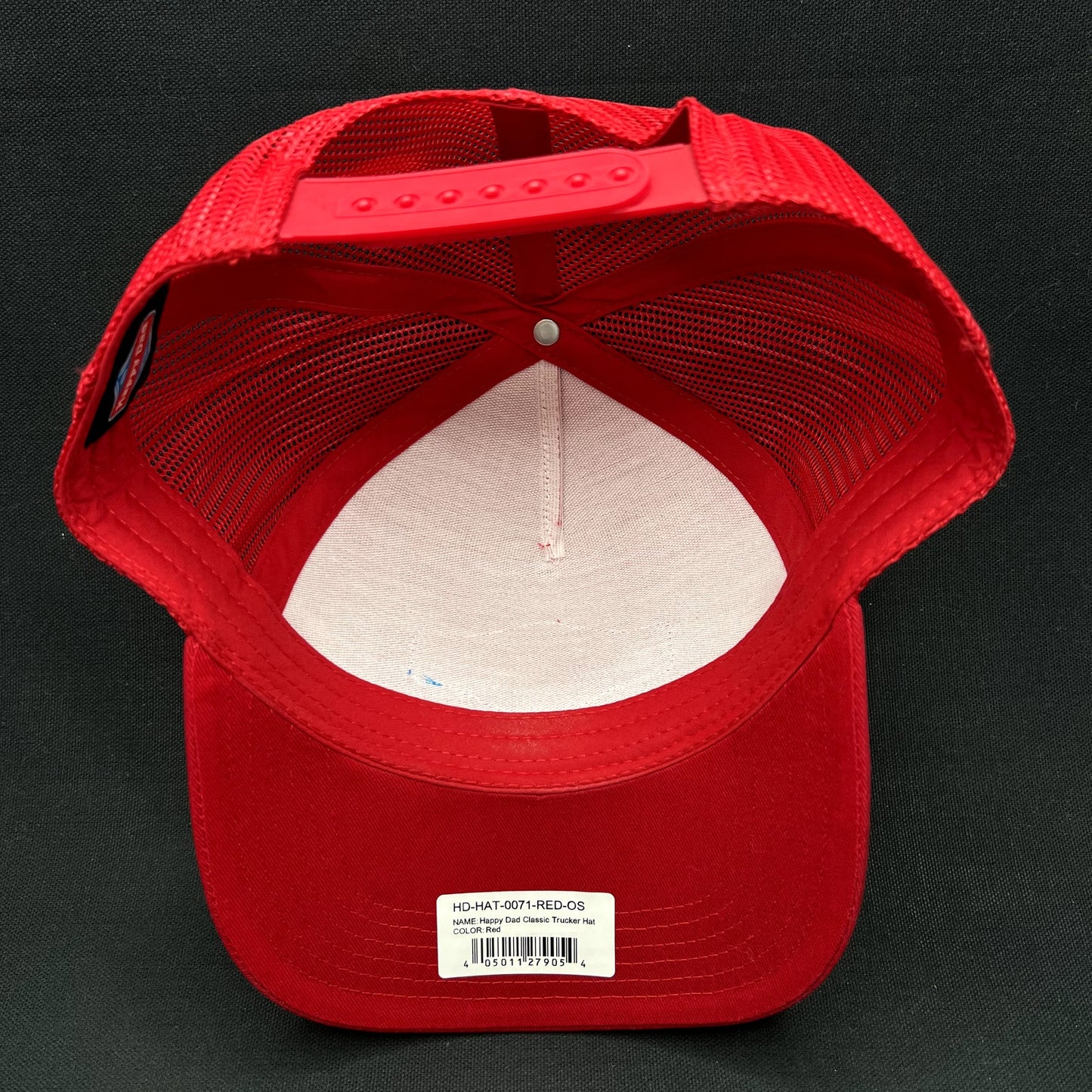 Happy Dad Hard Seltzer Red Trucker Snapback Hat Official Promo
