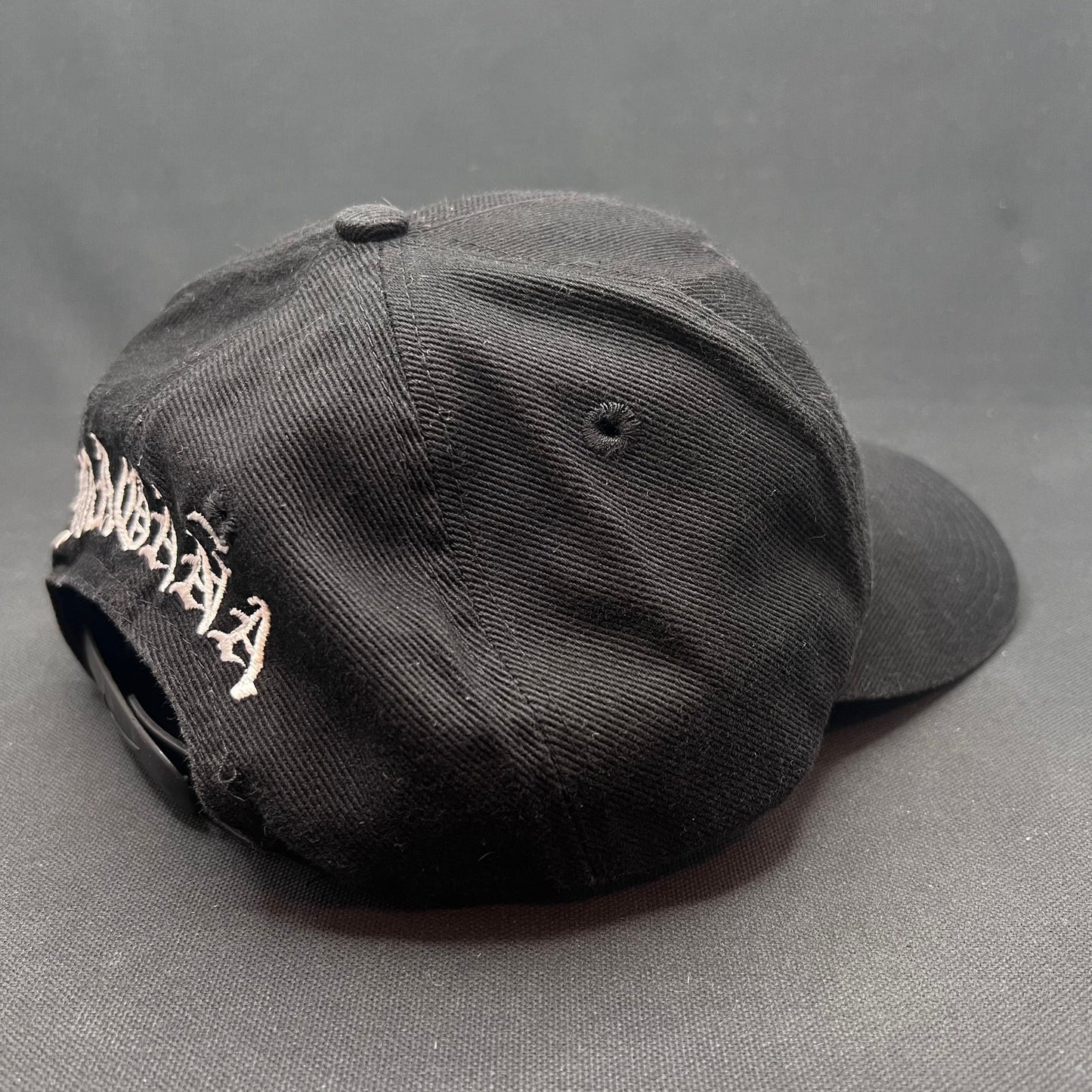 Vintage Nike Swoosh Snapback Hat 90s Black Cap Magaña Script