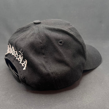Vintage Nike Swoosh Snapback Hat 90s Black Cap Magaña Script
