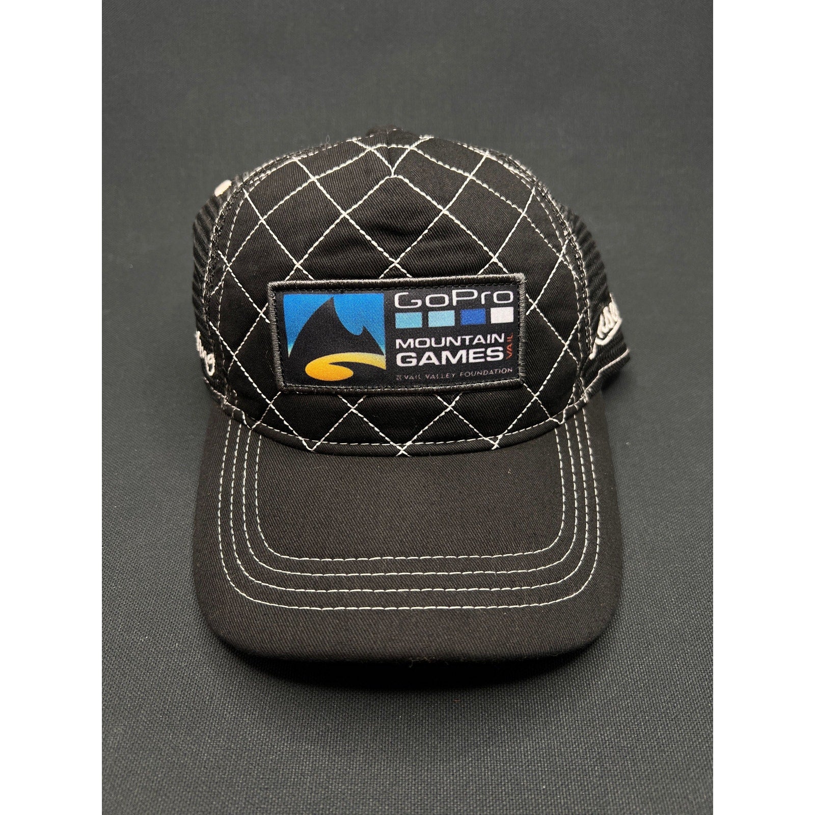 GoPro Mountain Games Vail Trucker Hat – Black Quilted Front by Aksels