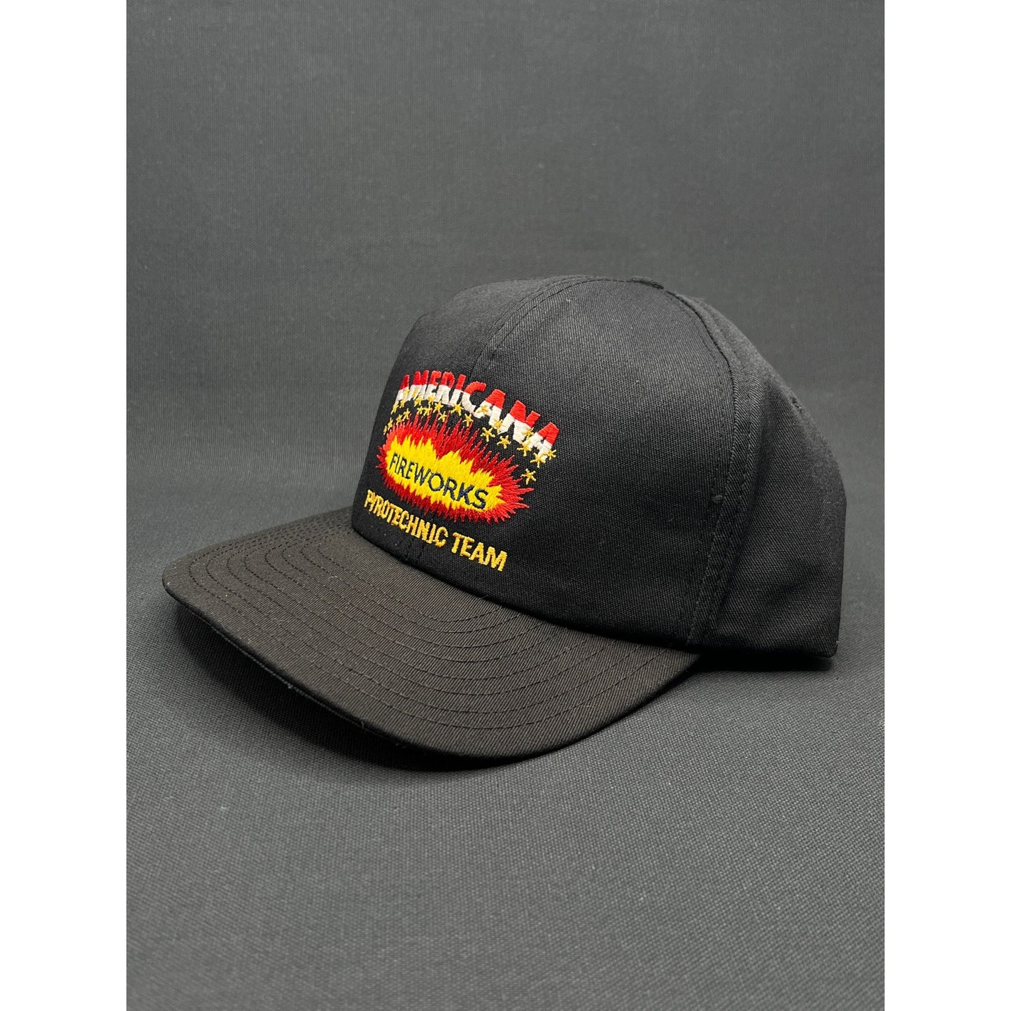 Vintage 90's Americana Fireworks Pyrotechnic Team Snapback Hat USA