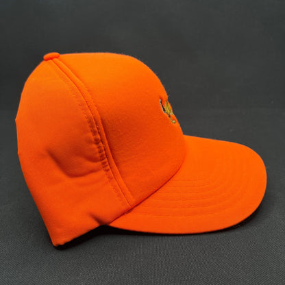 Vintage Winchester Hunting Snapback Hat Blaze Orange Deer Logo