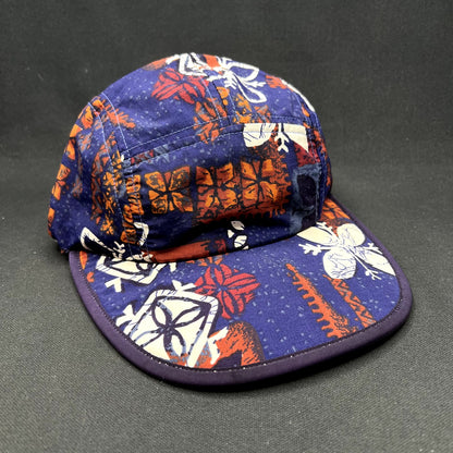Vintage 1996 Patagonia Spoonbill Cap Purple Tropical Print Strapback USA S