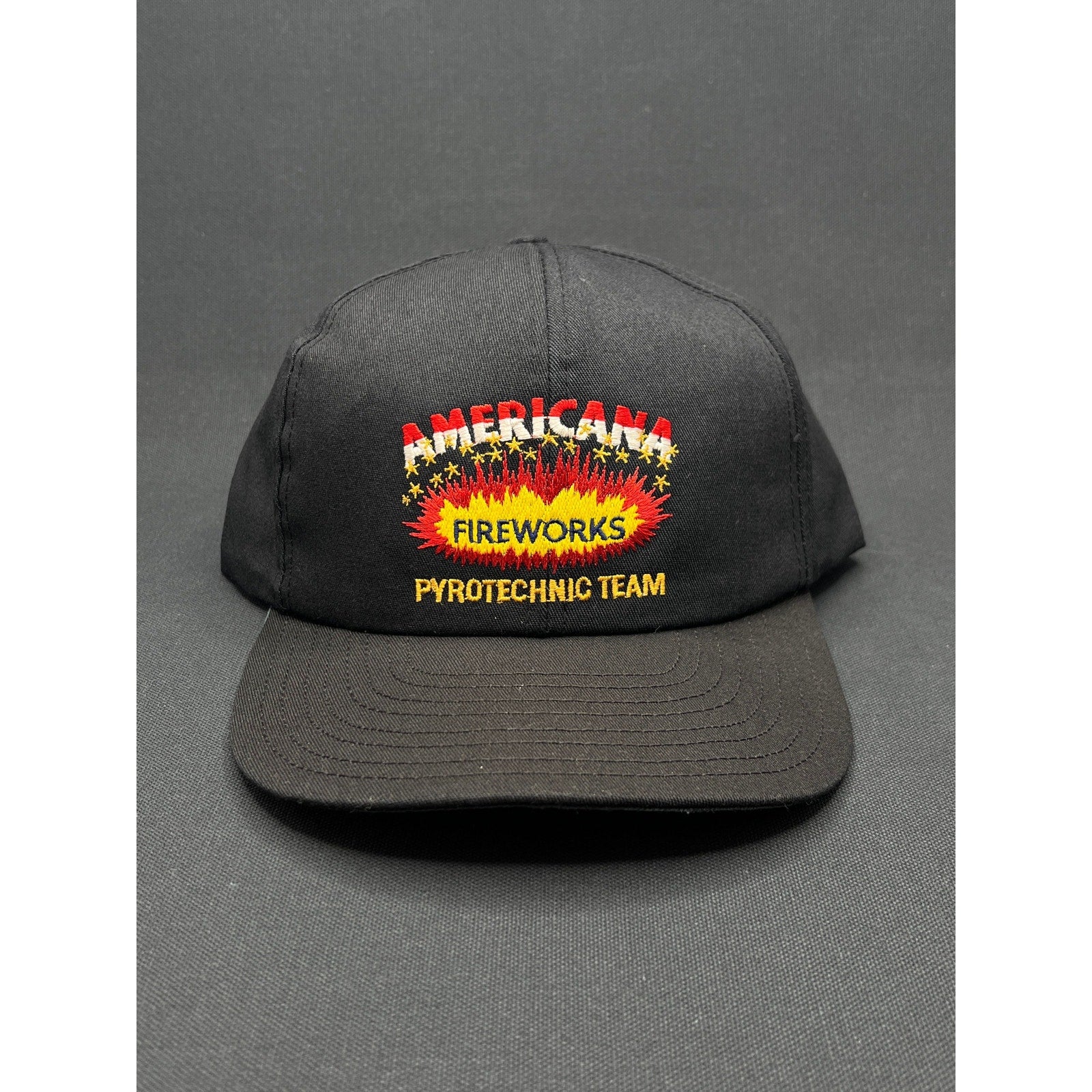 Vintage 90's Americana Fireworks Pyrotechnic Team Snapback Hat USA