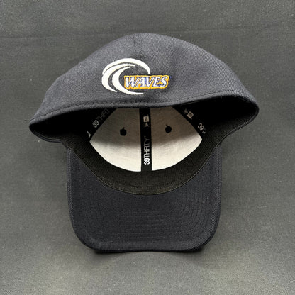 Pepperdine Waves New Era 39THIRTY Flex Fit Hat L/XL NCAA University Cap Navy