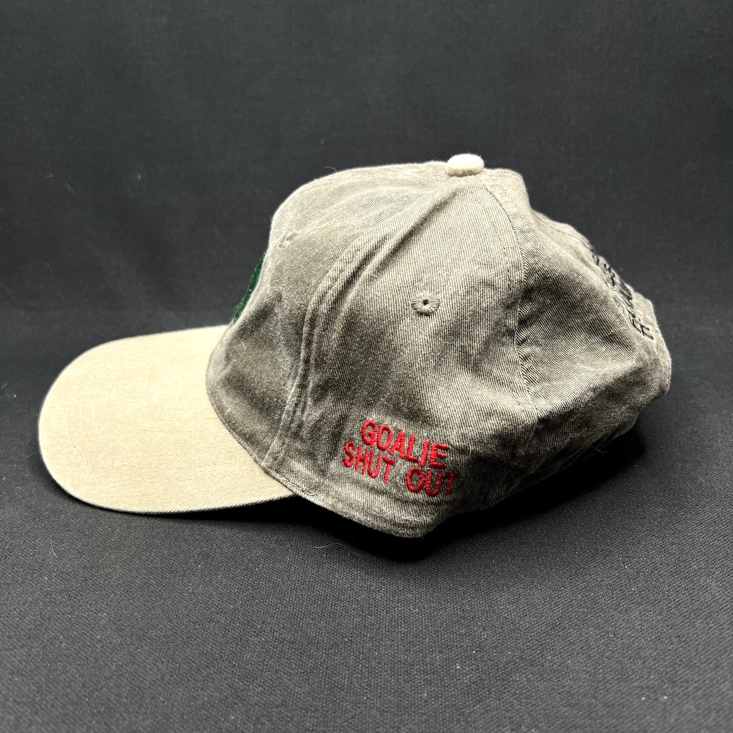 Vintage Aspen Fall Face Off Hockey Tournament Strapback Hat Goalie Shut Out Cap