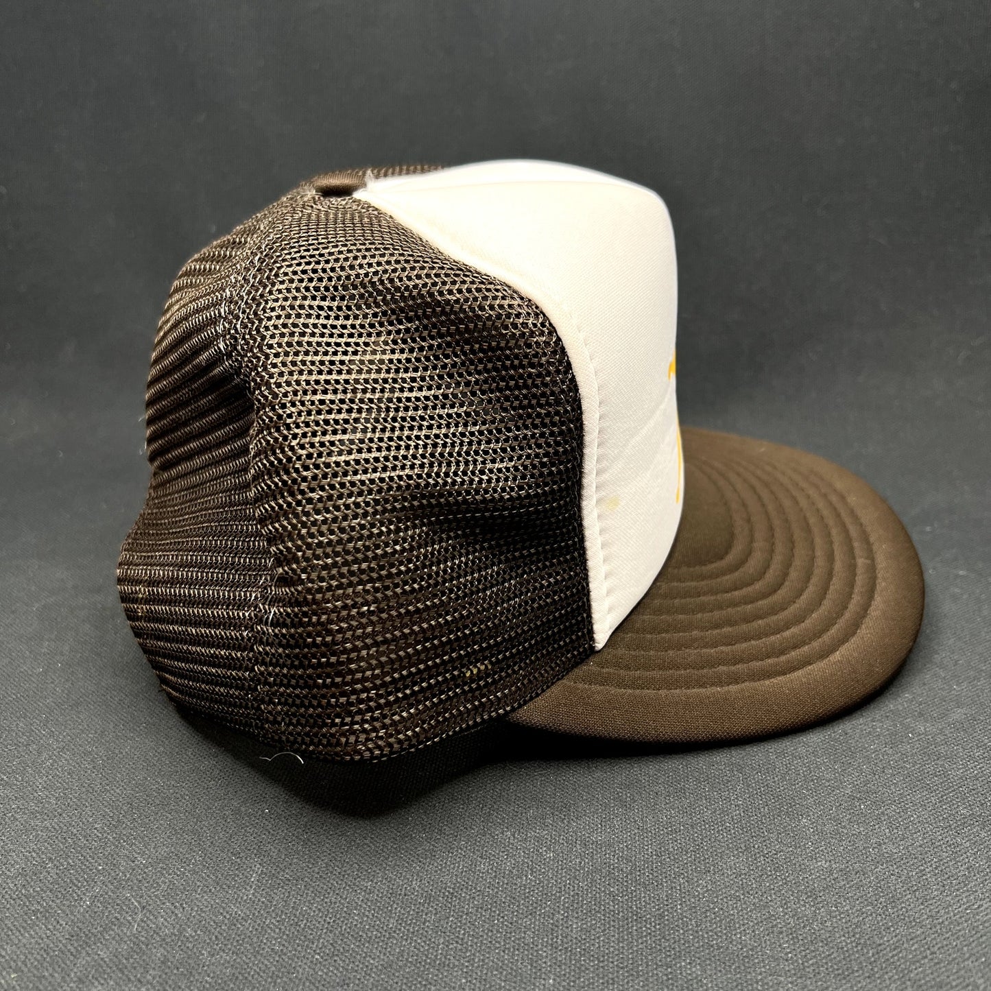 Vintage Party Patrol Trucker Hat Snapback Brown Mesh AHS Taiwan