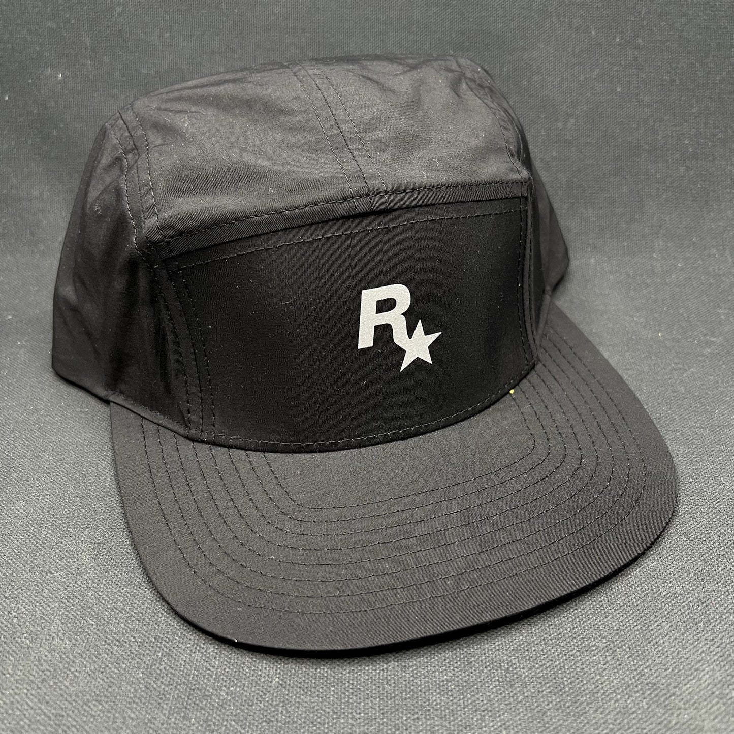 Rockstar Games Black Nylon Strapback Camp Hat Yupoong