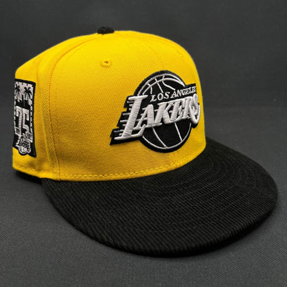 Los Angeles Lakers 75 years New Era Corduroy Brim Snapback Hat
