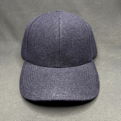 Varsity Headwear Cashmere Strapback Hat Navy Blue Luxury Dad Cap Large