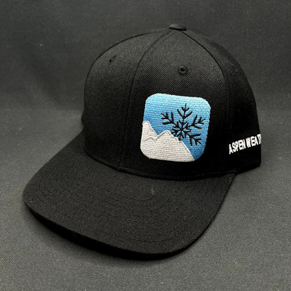 Vintage Aspen Weather App Snapback Hat Yupoong Made in Korea Wool Blend Cap