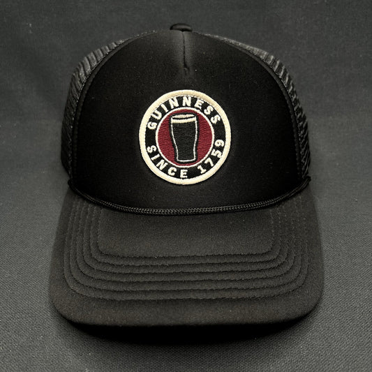 Guinness Lucky Brand Black Trucker SnapBack Beer Promo Hat
