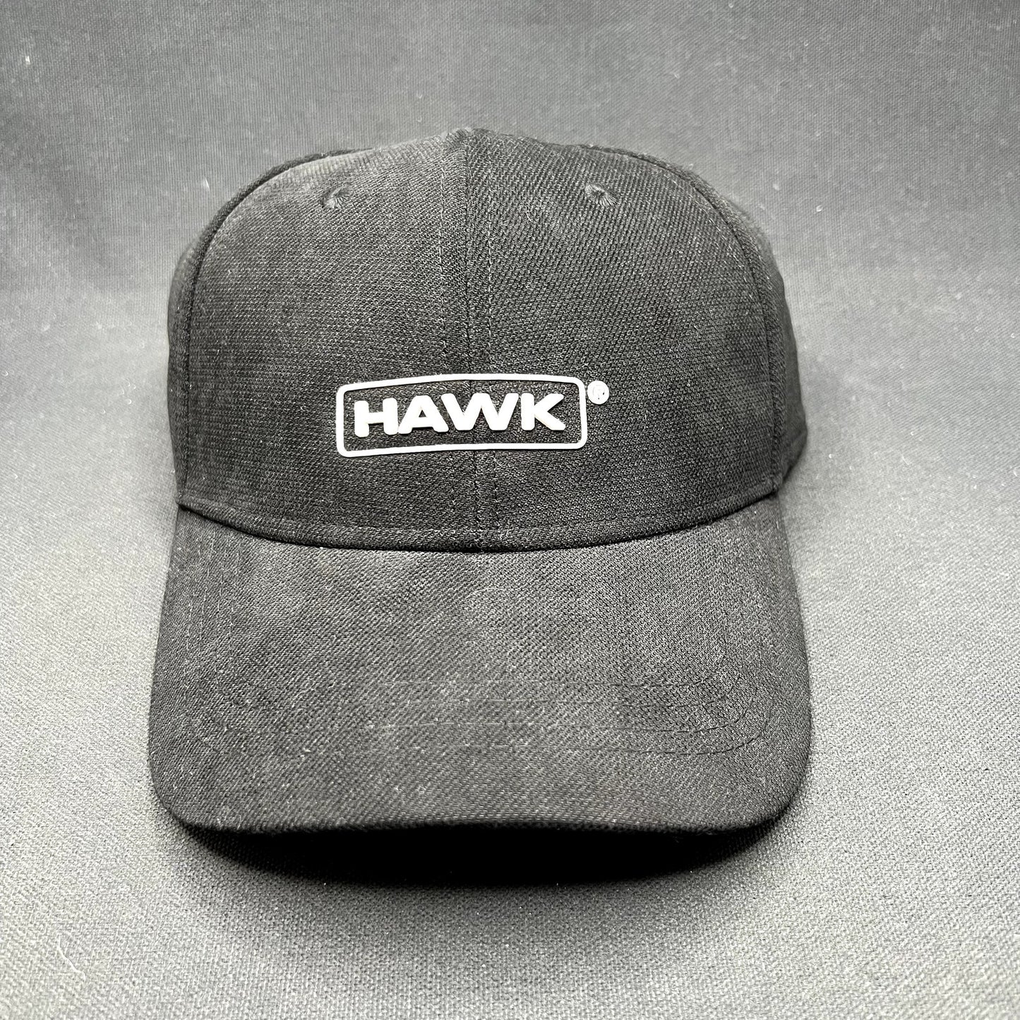 Retro HAWK Black Strapback Hat Polyamide Minimalist Streetwear Cap