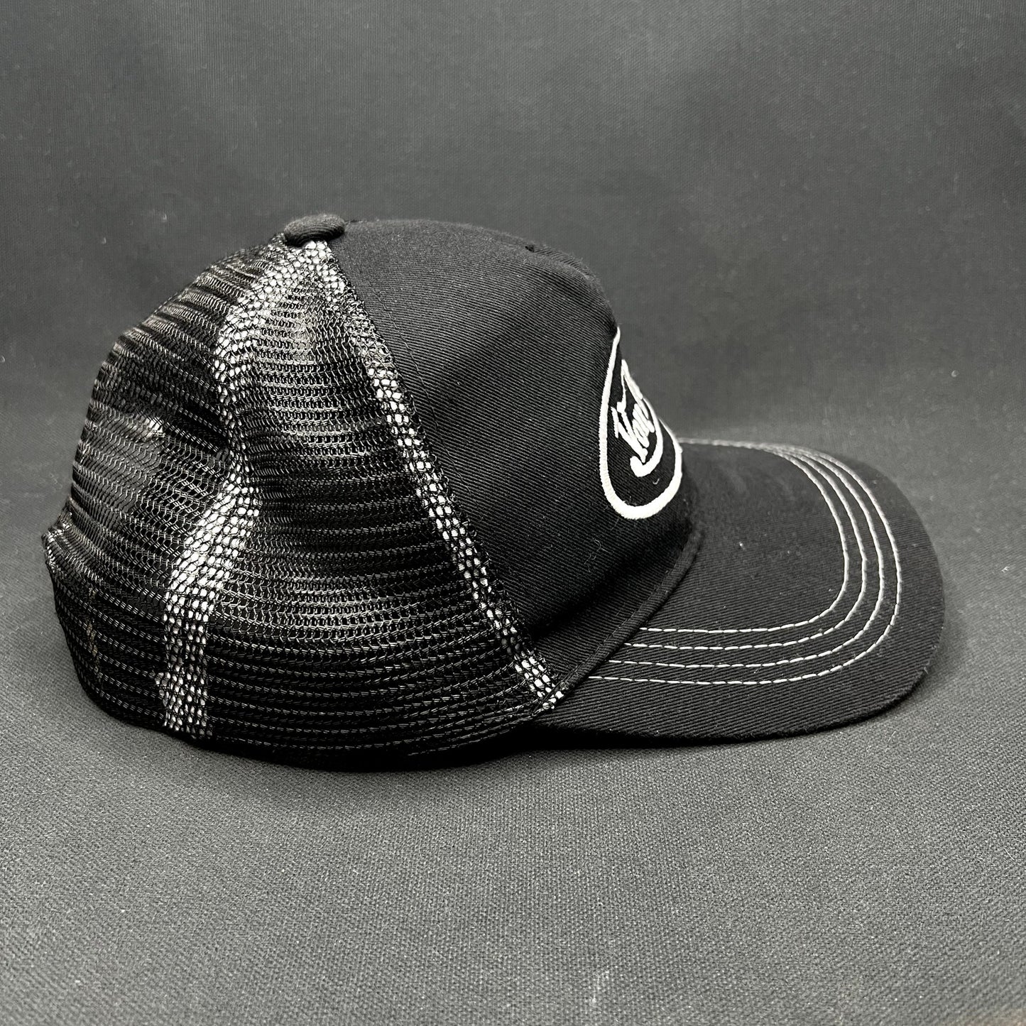 Vintage Y2K Von Dutch Black Trucker Snapback Hat