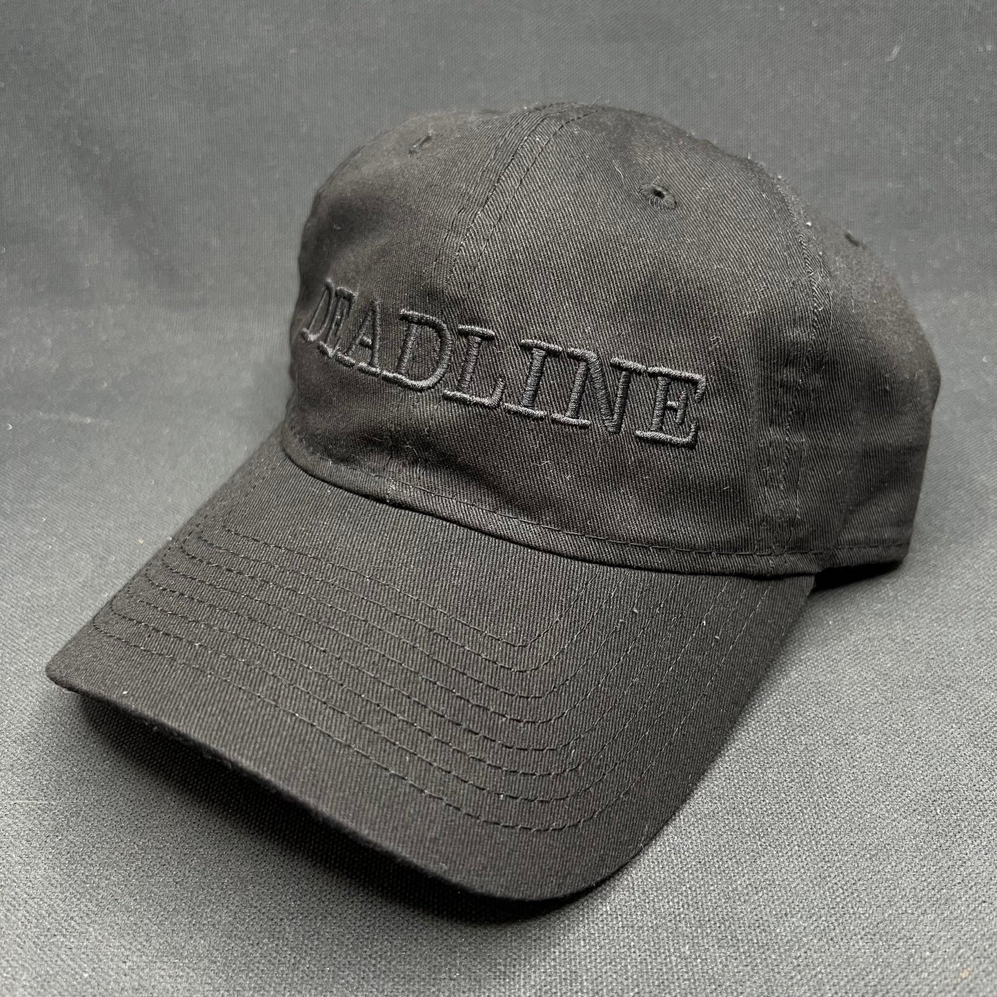 New Era 9TWENTY “Deadline” Black Strapback Hat Tonal Logo