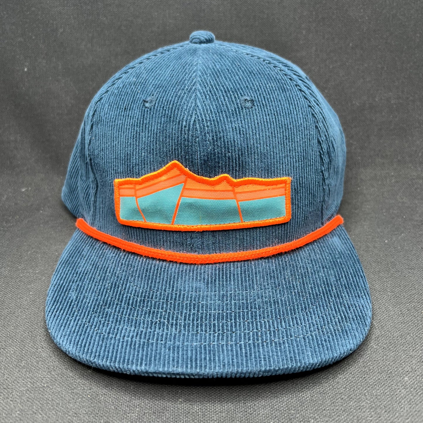 Sendero Provisions Co Corduroy Snapback Hat Blue Orange Rope Cap