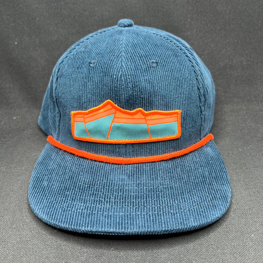 Sendero Provisions Co Corduroy Snapback Hat Blue Orange Rope Cap