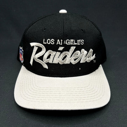 Vintage Los Angeles Raiders Sports Specialties Script Snapback Hat