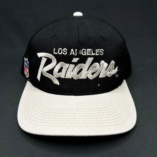 Vintage Los Angeles Raiders Sports Specialties Script Snapback Hat